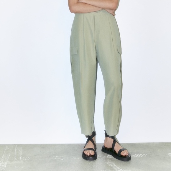 ZARA Leather Platform Sandal in Black Size 37 - Picture 8 of 8